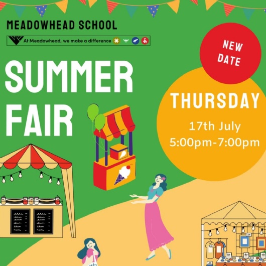 poster advertising the summer fair on 17th july